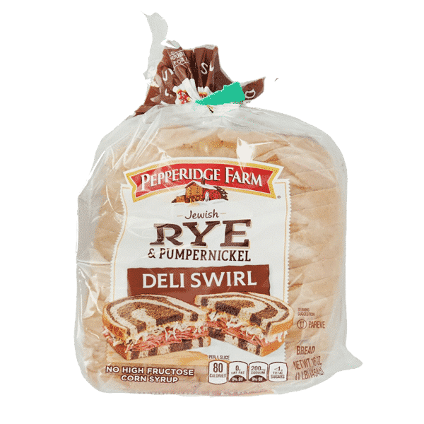 JEWISH RYE PUMPERNICKEL SWIRL BREAD