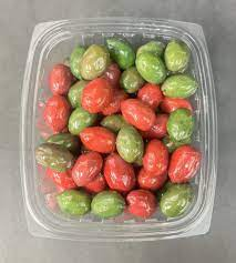 KRINOS CERIGNOLA GREEN RED OLIVES  per/LB