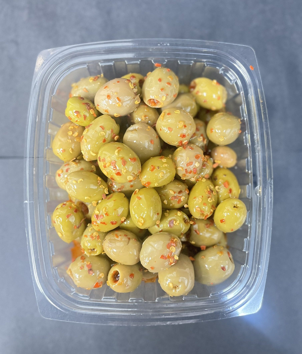 OLIVES GREEN HOT PITTED