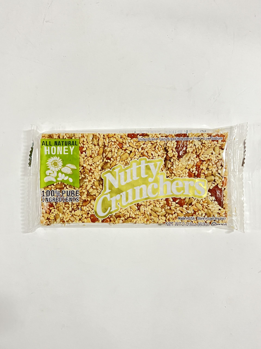 NUTTY CRUNCH CRUNCH CANDY MIXED SEED NUT BAR  2.25OZ