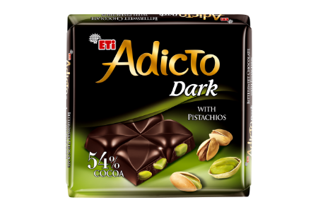 CHOCOLATE DARK WITH PISTACHIOS