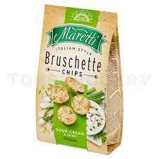 CHIPS BRUSCHETTE OVEN BAKED SOUR CREAM & ONION