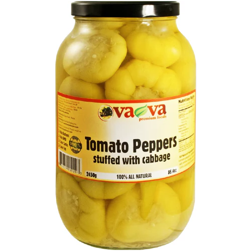 TOMATO PEPPER STUFFED WITH CABBAGE