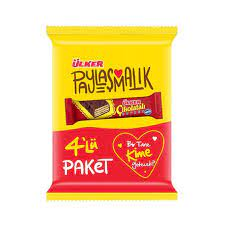 ULKER CHOCOLATE WAFER4/PK 144GR
