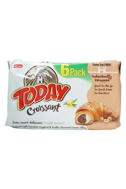 CROISSANT CHOCOLATE HAZELNUT VANILLA CREAM FILLED