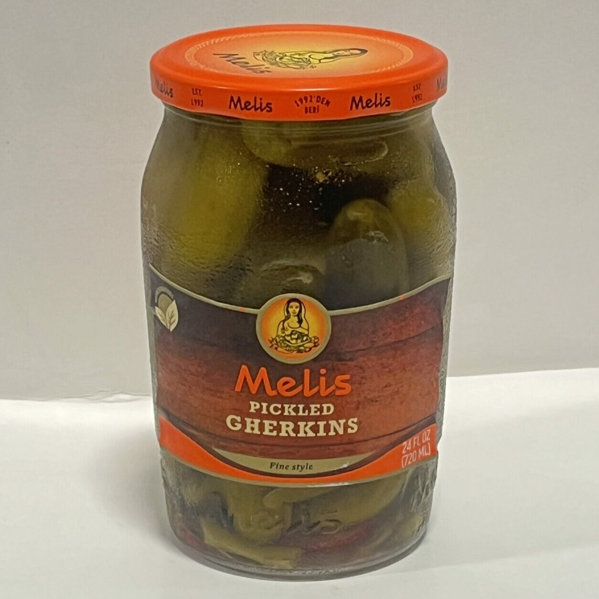 MELIS PICKLED CUCUMBERS CHERKINS 24OZ