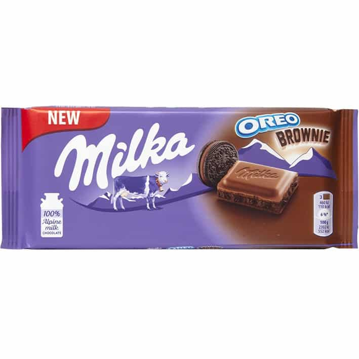 MILKA OREO BROWNIE CHOCOLATE BAR  100GR