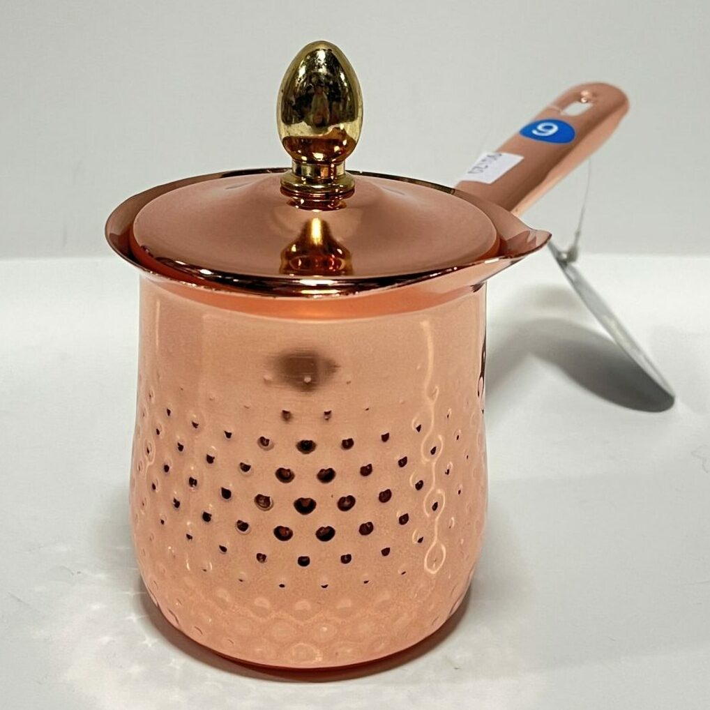 COFFEE WARMER COPPER DOTTED #6