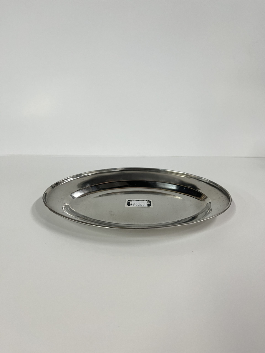 SERVING STAINLESS OVAL PLATTER XSMALL