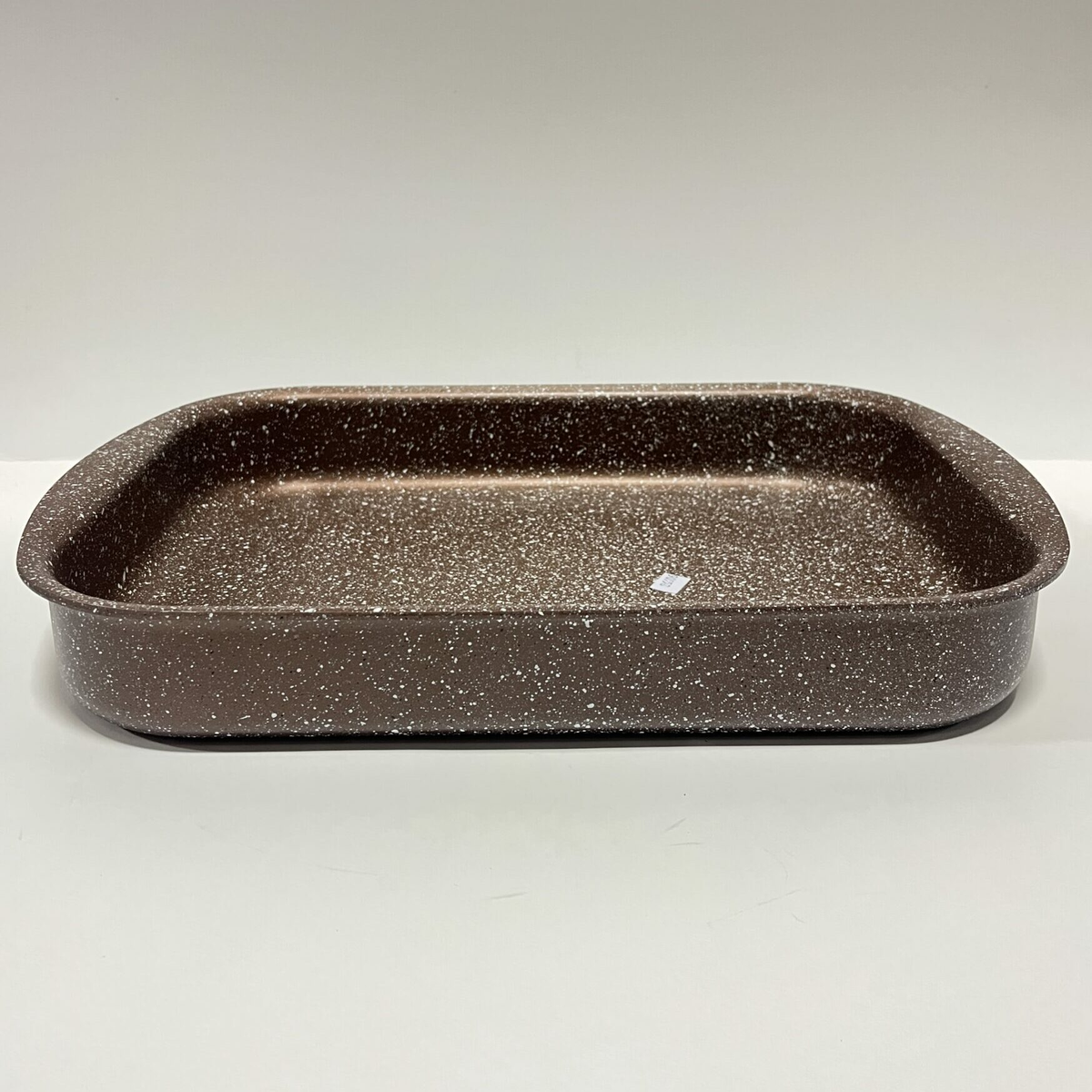 BAKING GRANITE DEEP TRAY RECTANGLE BROWN
