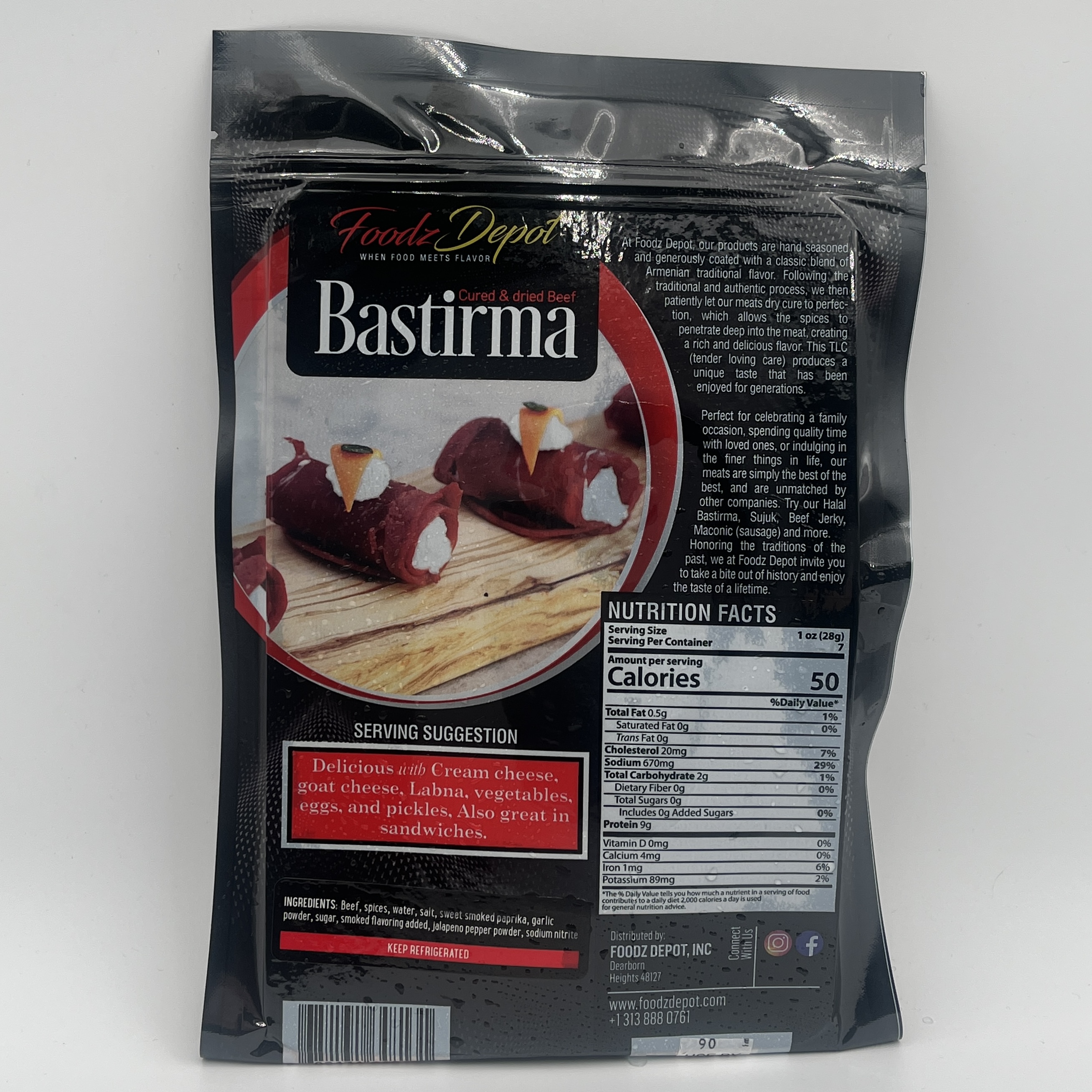 BASTERMA CURED AND DRIED SMOKED