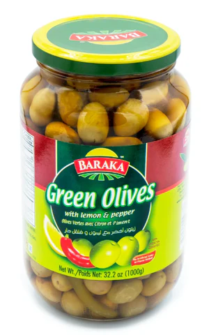 OLIVES GREEN WITH LEMON PEPPER