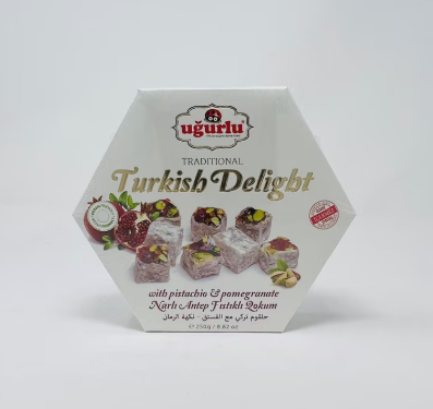 TURKISH DELIGHT WITH PISTACHIO POMEGRANTE FLAVOUR