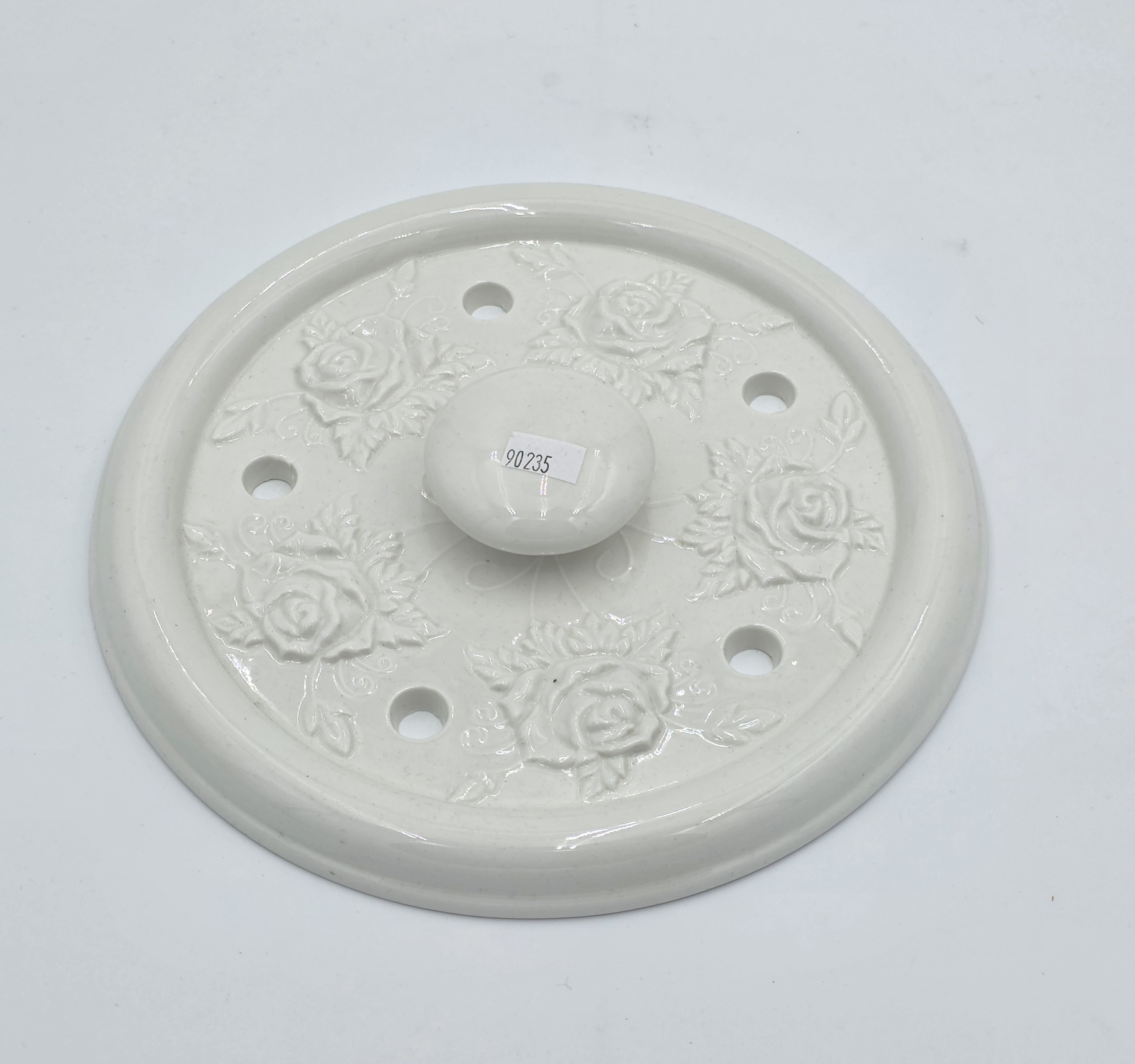 DOLMA LID WEIGHTED PLATE WHITE
